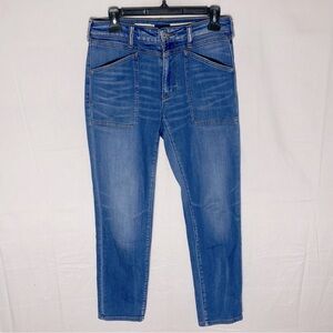 Anthropologie Pilcro Blue Slim Boyfriend Jeans 26 Classic Contemporary